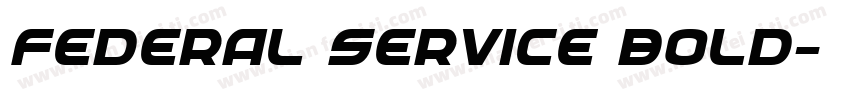 Federal Service Bold字体转换